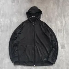 D140 美品 アディダス ドライジャージ 黒 ジップパーカー 5L 男性着用可のサムネイル
