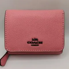 COACH 三つ折り財布 ピンク
