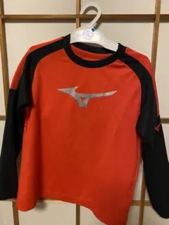 Mizuno 長袖Tシャツ 赤/黒　130