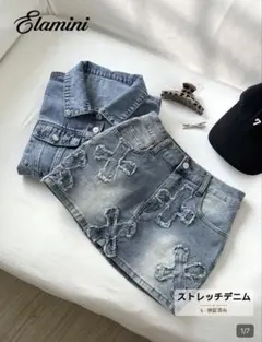 SHEIN デニムミニスカート