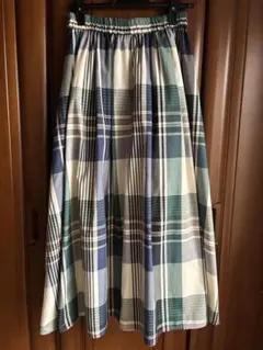 terawear emu チェックロングスカート
