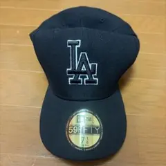 ぼ*る様 New Era 59FIFTY LA キャップ 黒 7 1/8