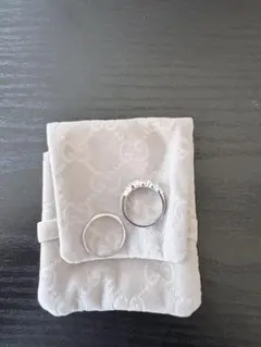 「GUCCI」スエード アクセサリー入れ グレー