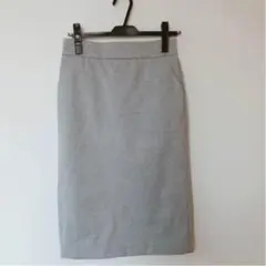 【美品】hyke スウェットスカート 01サイズ グレーのサムネイル