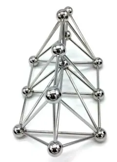 丸山修寛先生監修(3Dカバラ パドマ ステンレス)ミスマルノタマ ループシート 模型 3Dカバラ パドマ（ステンレス） 丸山式 開運グッズ 浄化