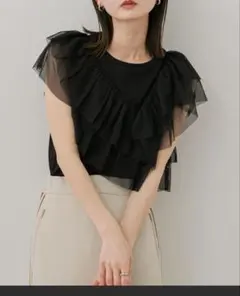 SENSE OF PLACE チュールフリルカットトップのサムネイル