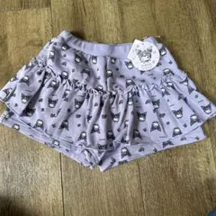 新品 タグ付 サンリオ KUROMI クロミ スカパン 紫 130cm