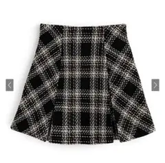 GRL インパン裏地付きツイードチェックミニスカート