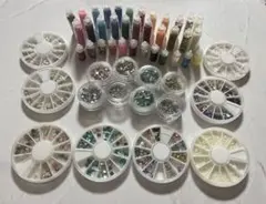 ジェルネイル　ラインストーン　ラメ　まとめ売り