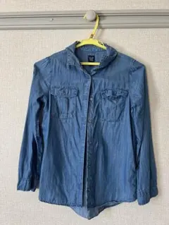 GAP デニムブルー 長袖シャツ Lサイズ