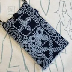 196ミナペルホネンforest tile スマホポーチorショルダー