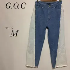ジーオーシー　G.O.C バギーデニムパンツ　　サイズM 切替ジーンズのサムネイル