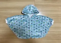 Combi mini コンビミニ　ふわふわリバーシブルボアポンチョ（ドット）