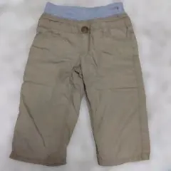 ベージュ刺繍ハーフパンツ