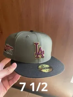 【海外限定】NEW ERA 59FIFTY ドジャース カーキつば裏グレー