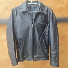 Schott AT101 34 シングルライダース レザージャケット ブラック