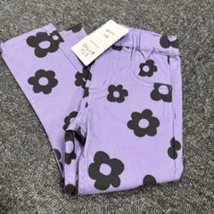ストレッチパンツ　お花　100