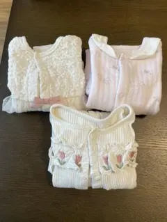 【即日匿名配送】女の子ロンパース3点まとめ売り
