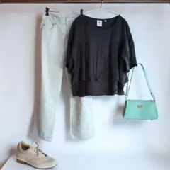 LL.Nikoand...夏待ちコーデ売りゆったり楽ちん気分が上がる甘辛コーデ