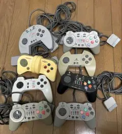 PS1 プレイステーション　コントローラー　ネジコン　連写　ホリ　8個セット