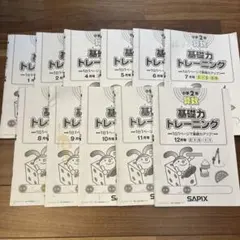 基礎力トレーニング 11冊セット SAPIX 2年
