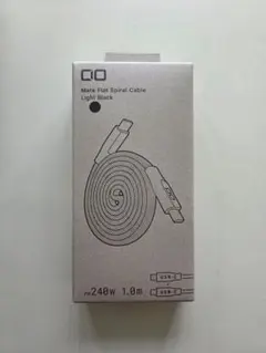 CIO Mate Flat Spiral Cable ライトブラック