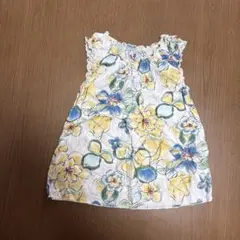 花柄ノースリーブワンピース 120cm