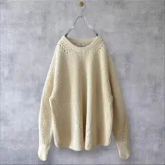 ★美品◆スローブイエナ◆手洗いOK♡畦クルーネックニットプルオーバー