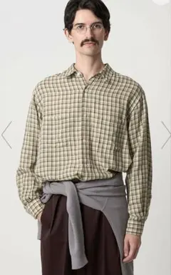 Steven Alan ガーゼマドラスチェックシャツ S 日本製のサムネイル