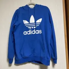 adidasアディダス　青　パーカー　フーディーxo サイズ