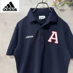アディダス　半袖ポロシャツ　ネイビー　ゴルフ　スポーツウェアのサムネイル