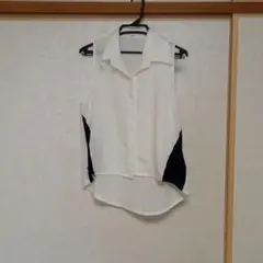 ☆美品☆RITA ROW シャツ ノースリーブ スクエア柄