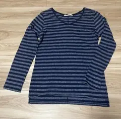 AZUL Vネック ロンT ボーダー Mサイズ