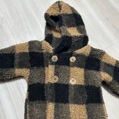 1 + in the family チェック柄ボアアウター 18m