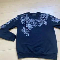 メンズZARA 個性的なプリント長袖トレーナーのサムネイル