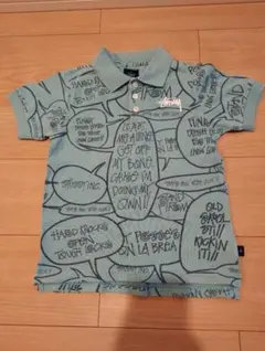 STUSSY KIDS ラグランTシャツ M/5T ホワイト/ブラック