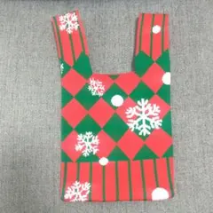 クリスマスデザイン トートバッグ ニットバッグ