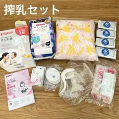 搾乳セット 手動搾乳器 フリーザーパック 母乳パッド 水だけぬれコットン