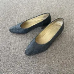 GUCCI 編み込みレザーパンプス 3 1/2