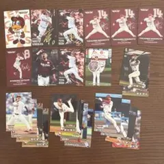 プロ野球チップス　楽天イーグルス サイン入りカードセット　24枚です