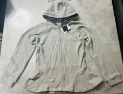 MPS フード付きパーカー 140cm グレー　パーカー キッズ 長袖　タグ付き