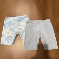 水色のベビーパンツ2点セット