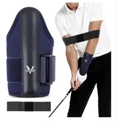 プロ選手監修 ダウンブローマスター ゴルフ練習器具 手首 ゴルフ矯正バンド付き