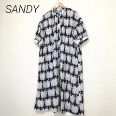 SANDY うさぎ柄　ロングワンピース　半袖のサムネイル
