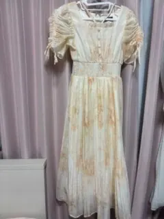 evelyn 花柄プリーツ OP