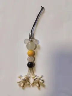 ミッキーマウス ハンドモチーフ ストラップ