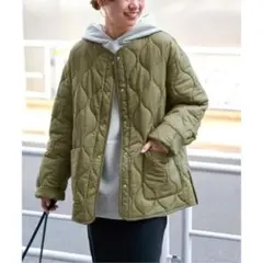 JOURNAL STANDARD MINI RIPキルティングブルゾン カーキ