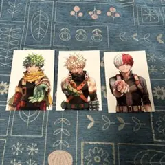 僕のヒーローアカデミア　42巻特典　緑谷出久　爆豪勝己　轟焦凍　イラストカード