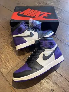 NIKE AIR JORDAN 1 未使用 エア ジョーダン１コートパープルのサムネイル