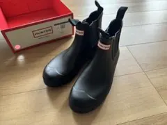 HUNTER M ORG CHELSEA レインブーツ ブラックのサムネイル